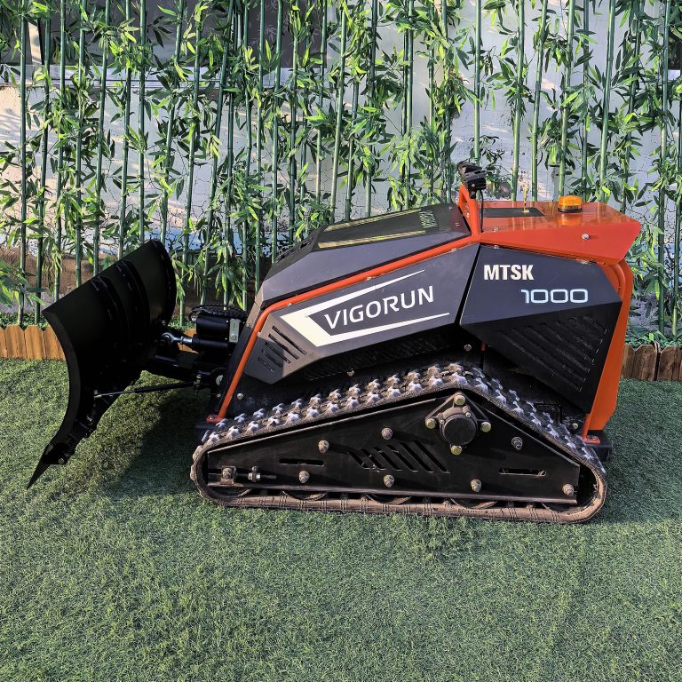 CE EPA Euro 5 gasoline engine travel speed 4Km versatile wireless operated angle snow plow