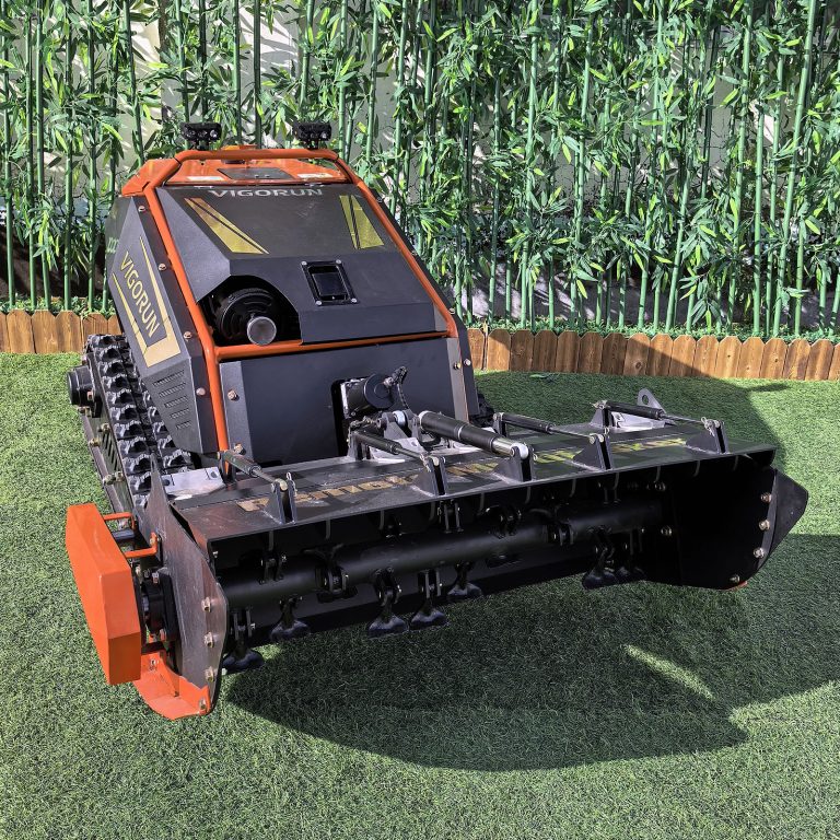 EPA gasoline powered engine battery operated crawler wireless radio control slasher mower