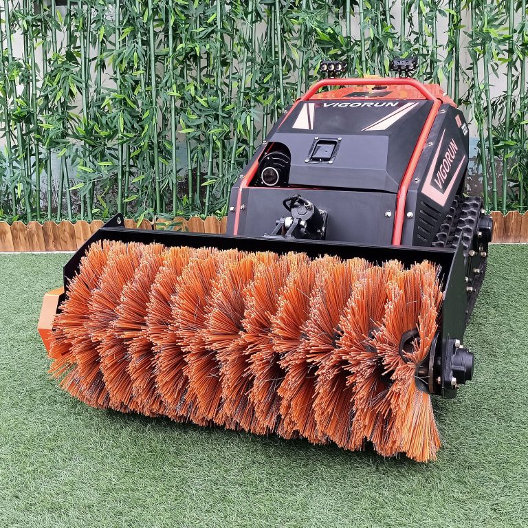 EPA approved gasoline engine self-charging battery powered rubber track remote controlled hammer mulcher